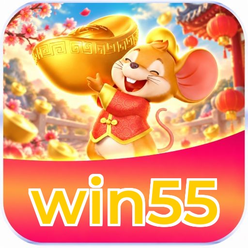 Interface da plataforma win55 mostrando slots populares e bônus de boas-vindas